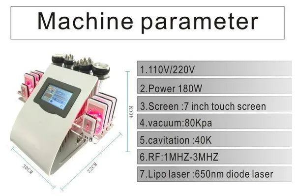 Multifunctional vacuum cavitation system Cavitation Slimming Machine (us)