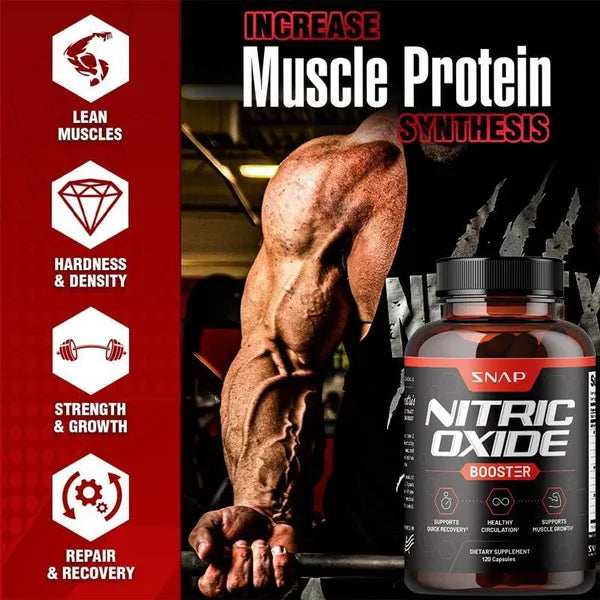 PACKAGE DEAL!!! 4 Nitric Oxide Booster by Snap Supplements - Pre Workout (120 capsules ) O