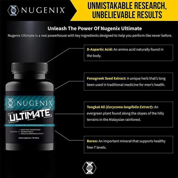 Nugenix® Ultimate Free Testosterone Booster, 120 capsules