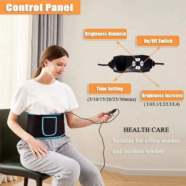 Slimming Belt with Infrared Therapy for Pain Relief, Fat Burning, and Muscle Relaxation, promoting Health Care and Waist Heating