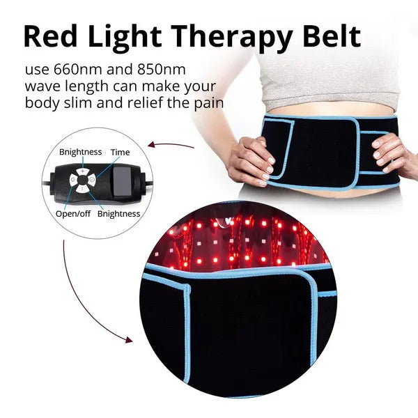 Slimming Belt with Infrared Therapy for Pain Relief, Fat Burning, and Muscle Relaxation, promoting Health Care and Waist Heating