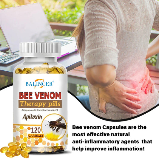 Balincer Natural Bee Venom Anti-inflammatory Pain Relief Anti-inflammatory Extract Arthritis Pain，120 capsules