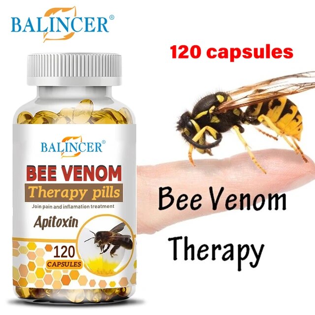 Balincer Natural Bee Venom Anti-inflammatory Pain Relief Anti-inflammatory Extract Arthritis Pain，120 capsules