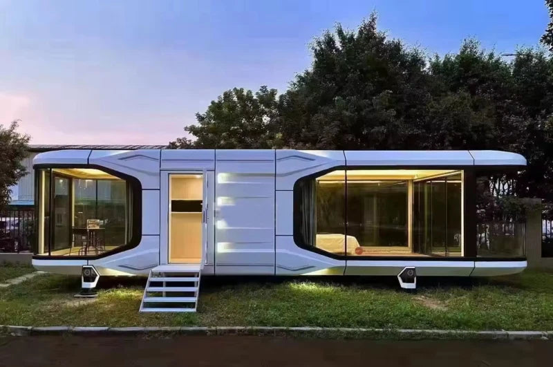 Modern Prefab Tiny Home Kit — 1 BR, 1 BA, Kitchen + Porch