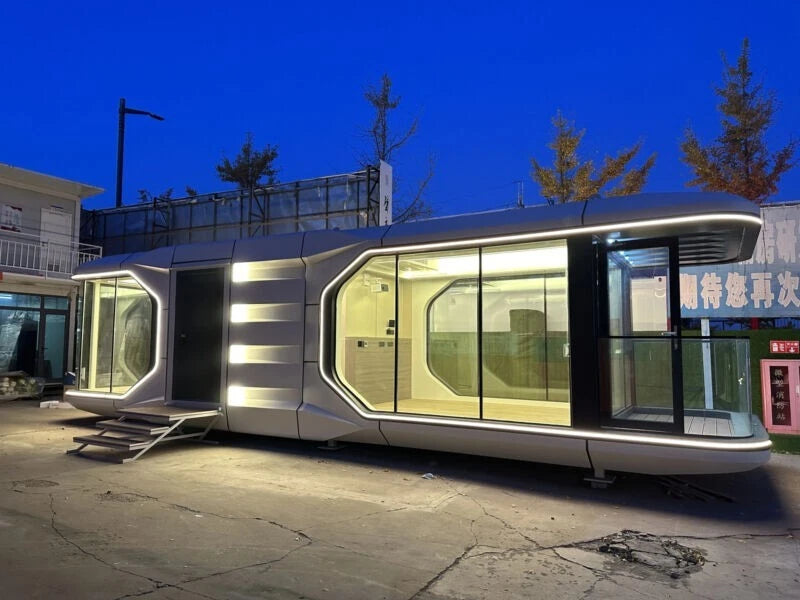Modern Prefab Tiny Home Kit — 1 BR, 1 BA, Kitchen + Porch